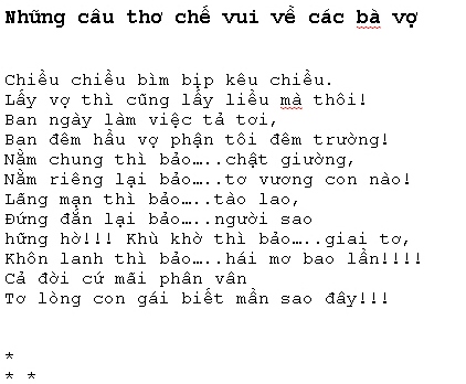 Những câu thơ chế hài hước hay nhất | Thơ chế vui nhộn